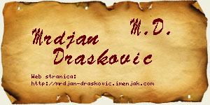 Mrđan Drašković vizit kartica